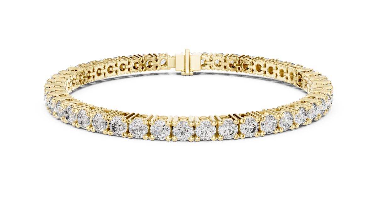 Aceline Round Brilliant Lab Grown Diamond Tennis Bracelet