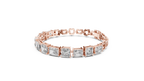 Opulenne East-West Emerald Cut Lab Grown Diamond Tennis Bracelet