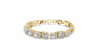 Opulenne East-West Emerald Cut Lab Grown Diamond Tennis Bracelet