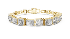 Opulenne East-West Emerald Cut Lab Grown Diamond Tennis Bracelet