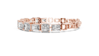 Prismara Large Radiant Cut Lab Grown Diamond Statement Bracelet
