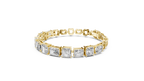 Prismara Large Radiant Cut Lab Grown Diamond Statement Bracelet
