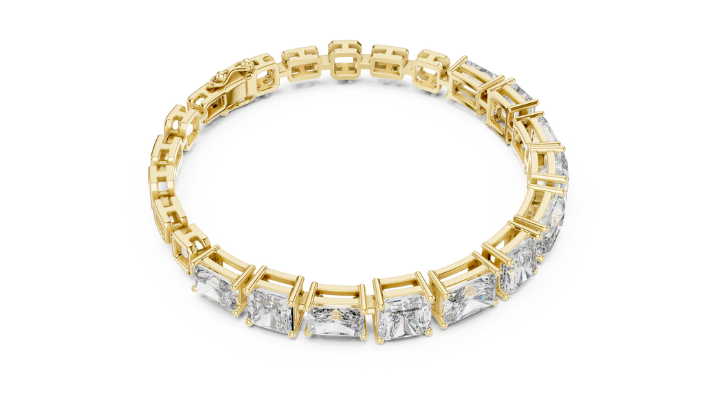 Prismara Large Radiant Cut Lab Grown Diamond Statement Bracelet