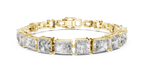 Prismara Large Radiant Cut Lab Grown Diamond Statement Bracelet