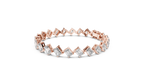 Emerelle Tilted Emerald Cut Lab Grown Diamond Tennis Bracelet