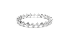Emerelle Tilted Emerald Cut Lab Grown Diamond Tennis Bracelet