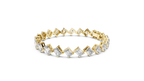Emerelle Tilted Emerald Cut Lab Grown Diamond Tennis Bracelet