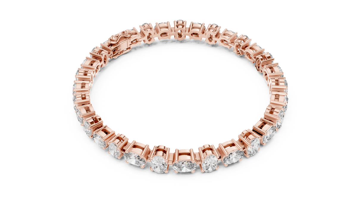 Ellipsa Oval Cut Lab Grown Diamond Tennis Bracelet