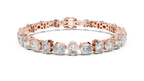 Ellipsa Oval Cut Lab Grown Diamond Tennis Bracelet