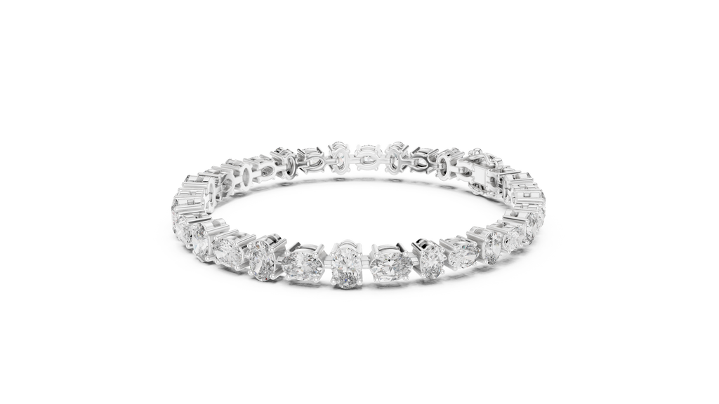 Ellipsa Oval Cut Lab Grown Diamond Tennis Bracelet