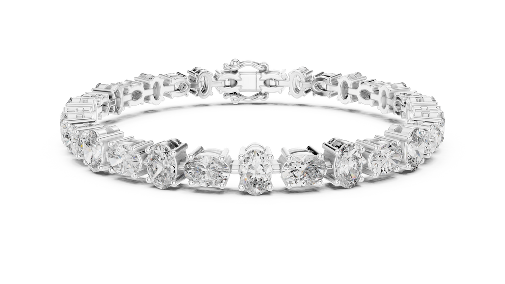 Ellipsa Oval Cut Lab Grown Diamond Tennis Bracelet