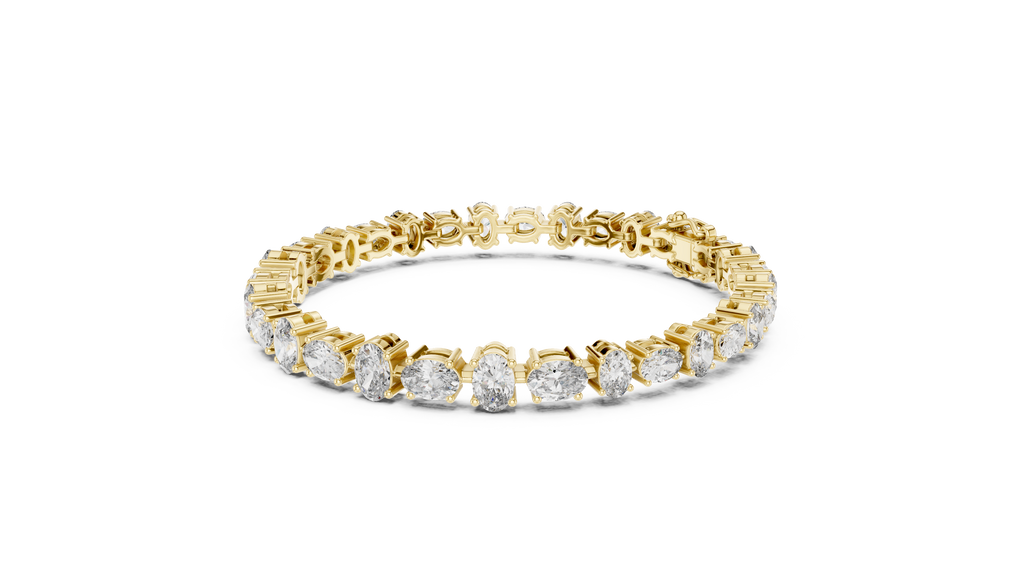 Ellipsa Oval Cut Lab Grown Diamond Tennis Bracelet