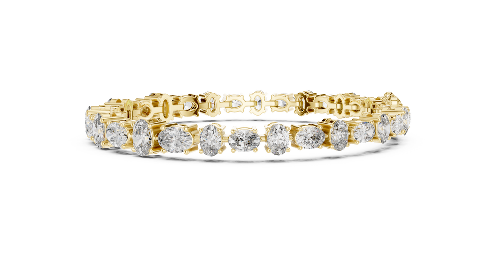 Ellipsa Oval Cut Lab Grown Diamond Tennis Bracelet