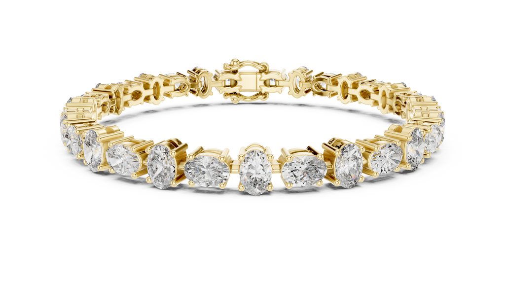 Ellipsa Oval Cut Lab Grown Diamond Tennis Bracelet
