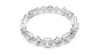 Octavia Asscher and Emerald Cut Halo Lab Grown Diamond Statement Bracelet