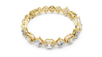 Octavia Asscher and Emerald Cut Halo Lab Grown Diamond Statement Bracelet
