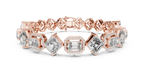 Harlequina Asscher & Emerald Cut Art Deco Lab Grown Diamond Bracelet