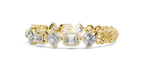 Harlequina Asscher & Emerald Cut Art Deco Lab Grown Diamond Bracelet
