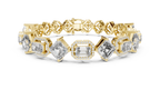 Harlequina Asscher & Emerald Cut Art Deco Lab Grown Diamond Bracelet