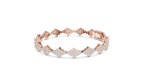 Lozanne Lozenge Cluster Lab Grown Diamond Link Bracelet