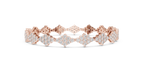 Lozanne Lozenge Cluster Lab Grown Diamond Link Bracelet