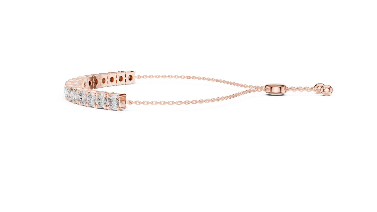Slidora Adjustable Slider Lab Grown Diamond Tennis Bracelet