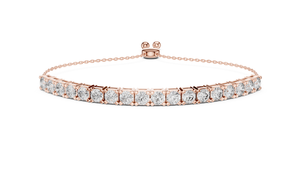 Slidora Adjustable Slider Lab Grown Diamond Tennis Bracelet
