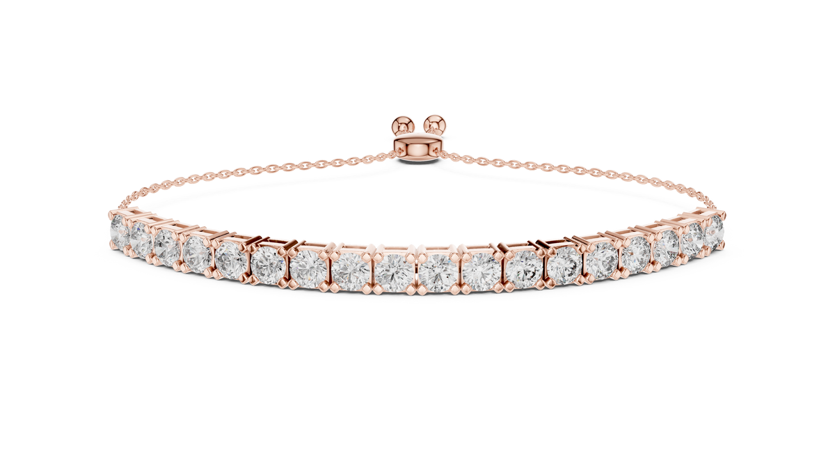 Slidora Adjustable Slider Lab Grown Diamond Tennis Bracelet