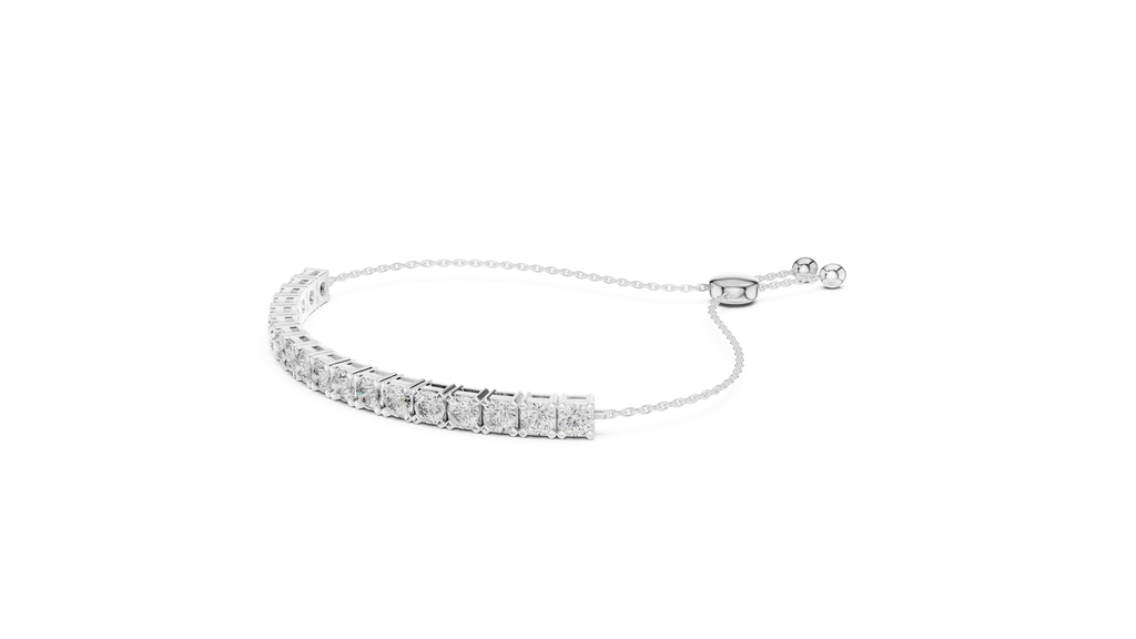 Slidora Adjustable Slider Lab Grown Diamond Tennis Bracelet