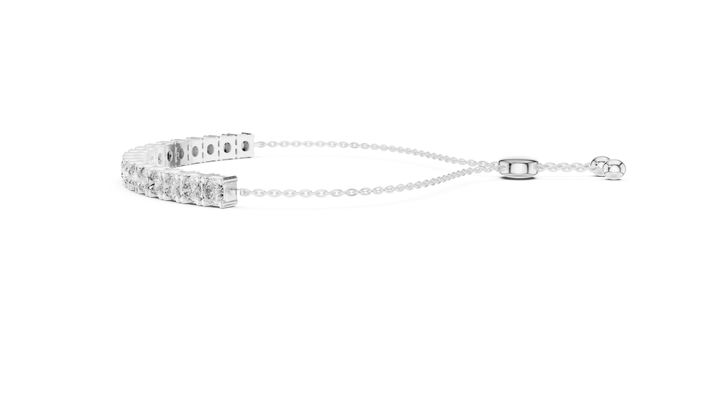 Slidora Adjustable Slider Lab Grown Diamond Tennis Bracelet