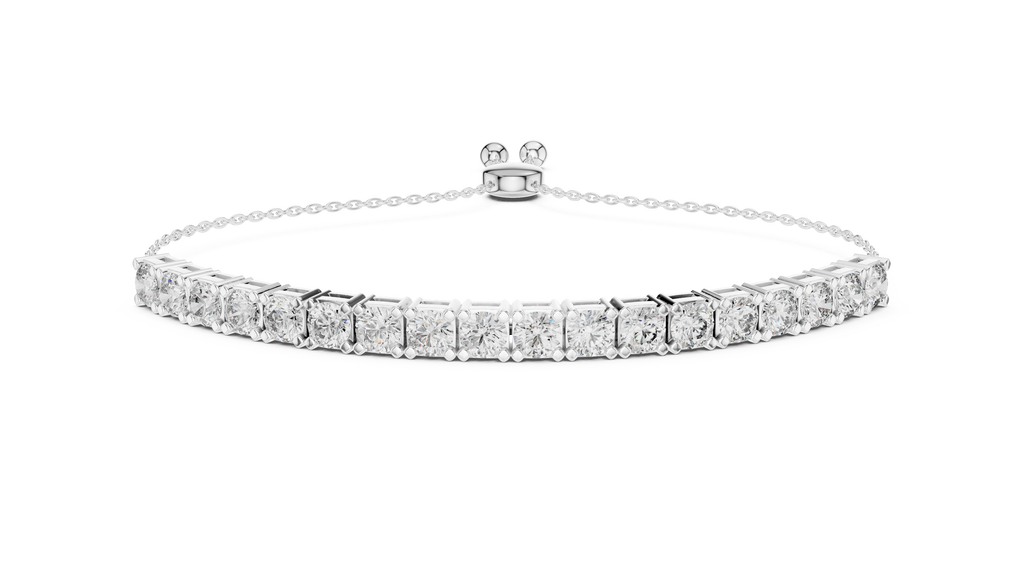 Slidora Adjustable Slider Lab Grown Diamond Tennis Bracelet
