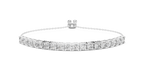 Slidora Adjustable Slider Lab Grown Diamond Tennis Bracelet