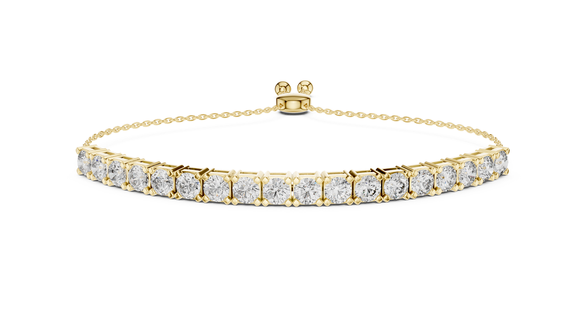 Slidora Adjustable Slider Lab Grown Diamond Tennis Bracelet