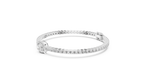 Focalle Oval Halo Solitaire Lab Grown Diamond Tennis Bracelet