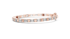 Stepora Emerald Cut Lab Grown Diamond Tennis Bracelet