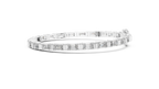 Stepora Emerald Cut Lab Grown Diamond Tennis Bracelet