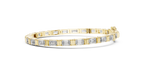 Stepora Emerald Cut Lab Grown Diamond Tennis Bracelet