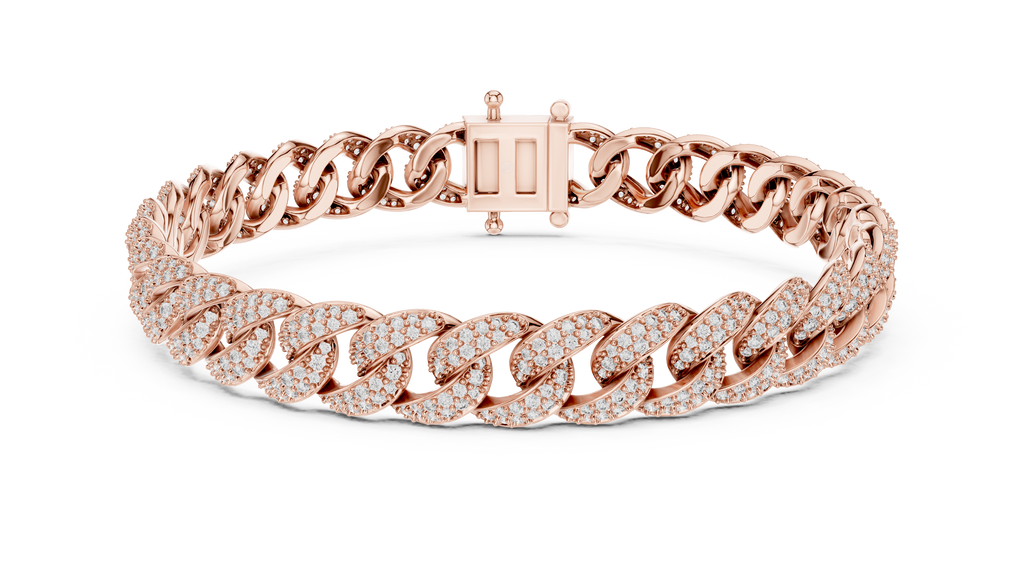 Linkora Cuban Link Pavé Lab Grown Diamond Chain Bracelet