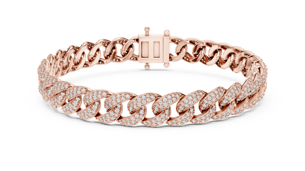Linkora Cuban Link Pavé Lab Grown Diamond Chain Bracelet
