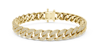 Linkora Cuban Link Pavé Lab Grown Diamond Chain Bracelet