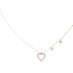 Amelia Heart Station Lab Grown Diamond Pendant Necklace