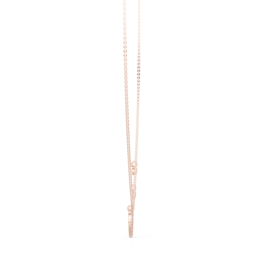 Amelia Heart Station Lab Grown Diamond Pendant Necklace