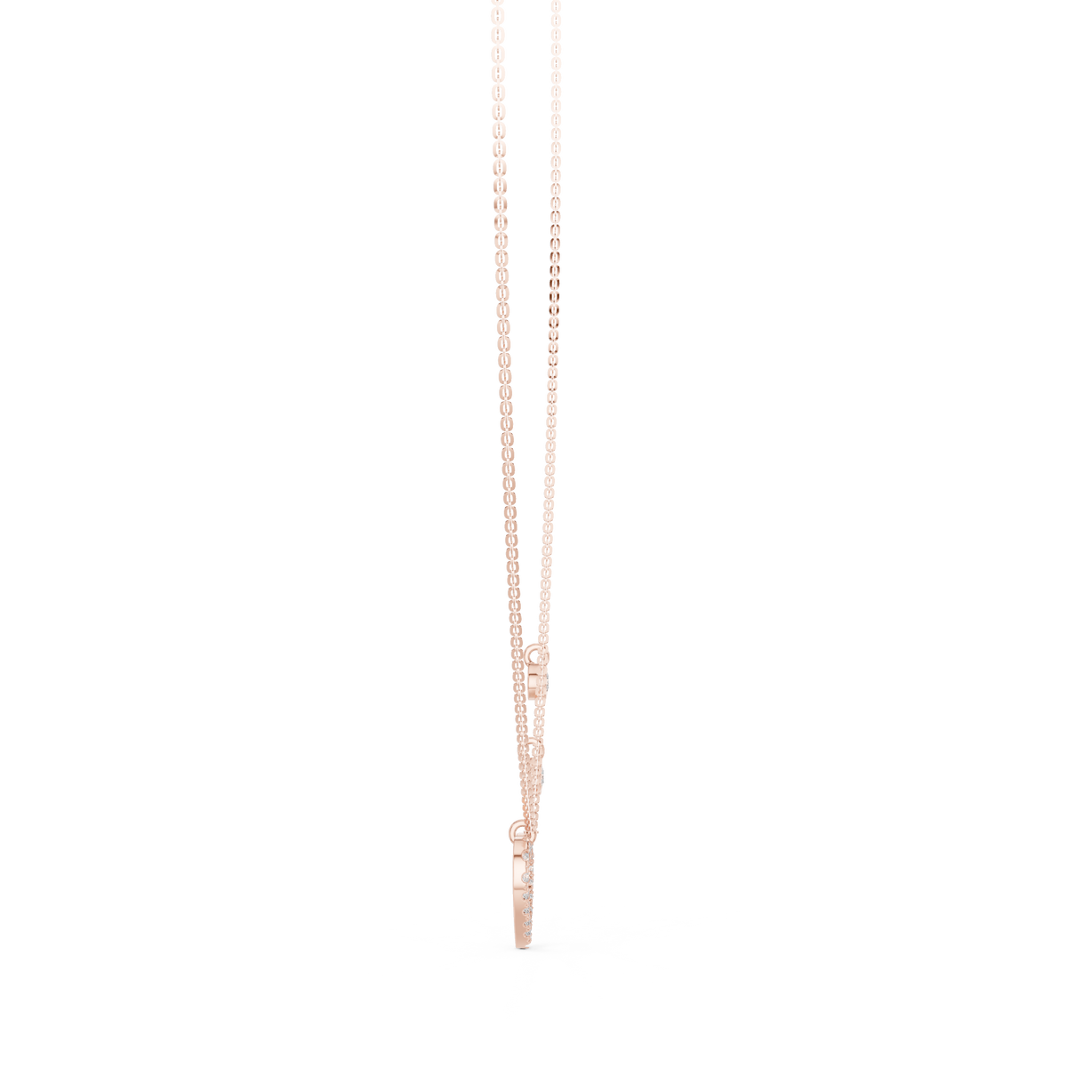 Amelia Heart Station Lab Grown Diamond Pendant Necklace