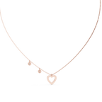 Amelia Heart Station Lab Grown Diamond Pendant Necklace