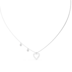 Amelia Heart Station Lab Grown Diamond Pendant Necklace