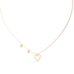 Amelia Heart Station Lab Grown Diamond Pendant Necklace