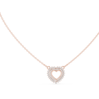 Amara Heart Halo Lab Grown Diamond Pendant Necklace