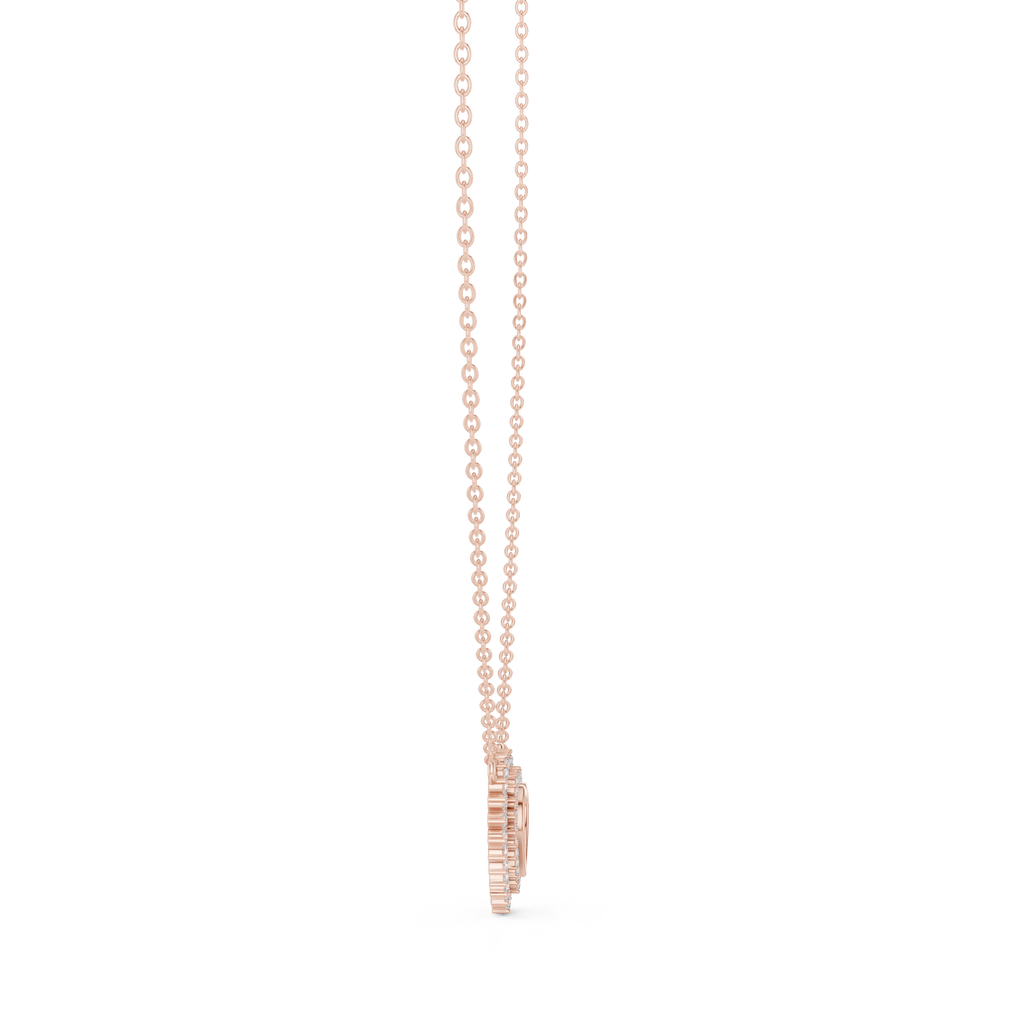 Amara Heart Halo Lab Grown Diamond Pendant Necklace