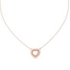 Amara Heart Halo Lab Grown Diamond Pendant Necklace