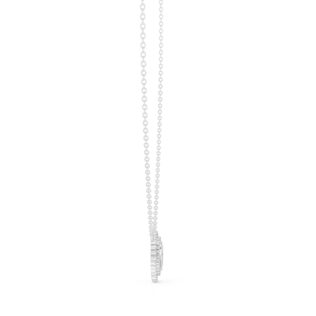 Amara Heart Halo Lab Grown Diamond Pendant Necklace